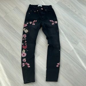 One teaspoon floral denim